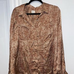 NWT A New Day Snake Skin Blouse